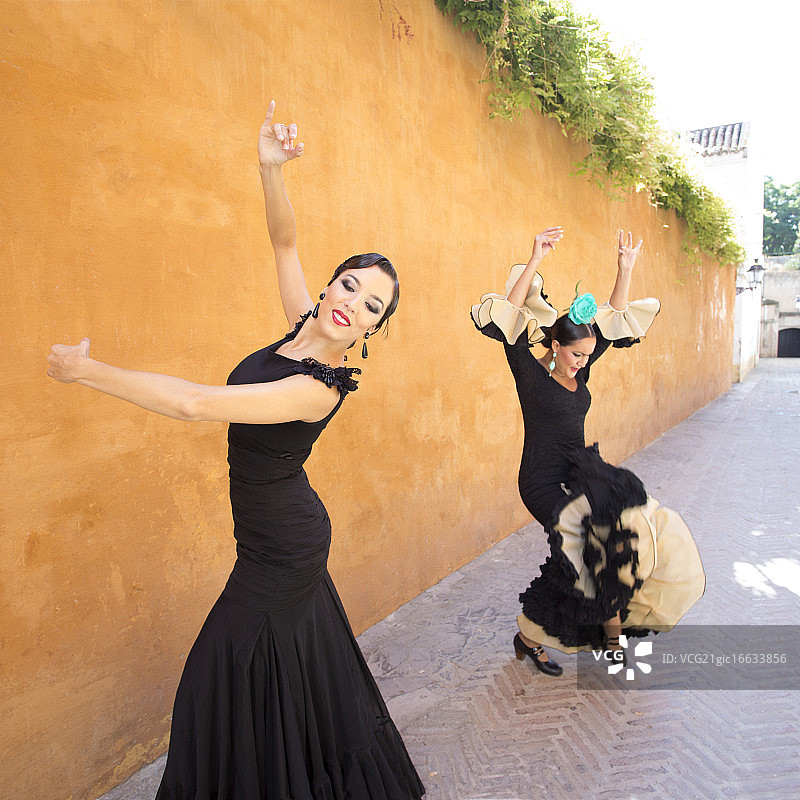 职业弗拉门戈舞者，西班牙图片素材