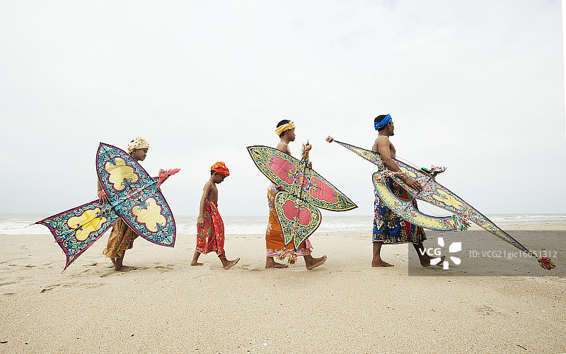 马来西亚风筝爱好者图片素材