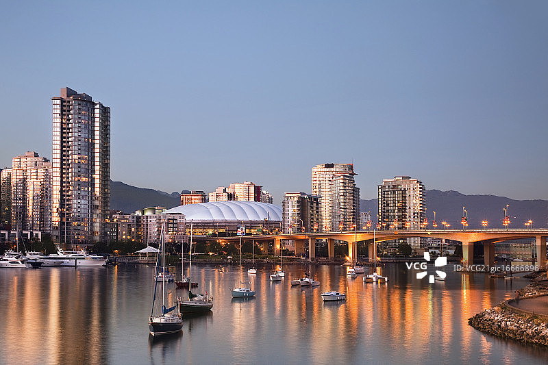 温哥华天际线图片素材