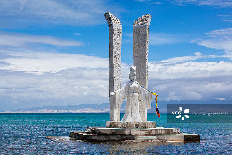 青海湖西王母雕像图片素材