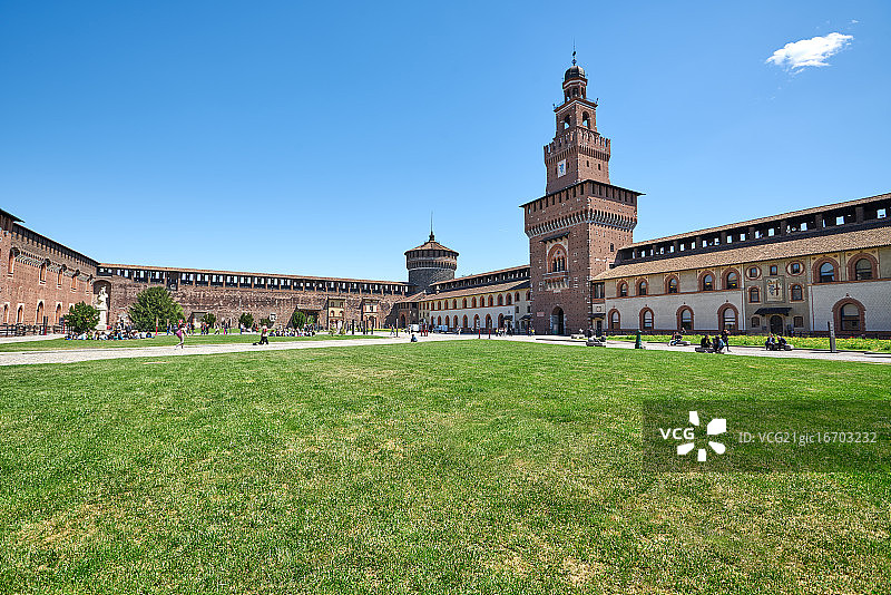 意大利米兰斯福尔扎城堡图片素材