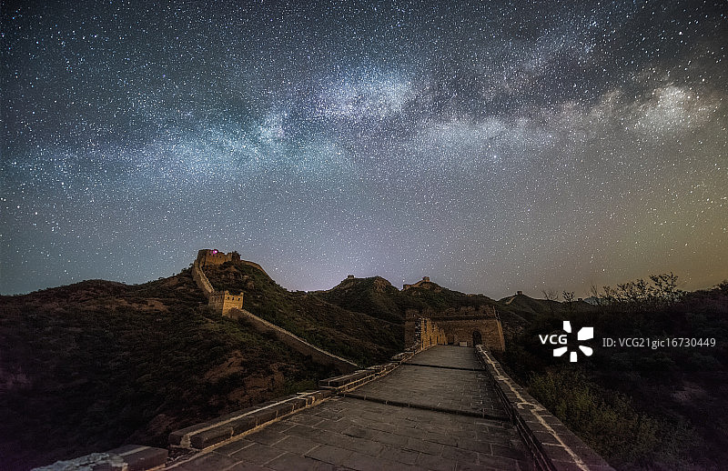 北京城市风光，金山岭长城图片素材