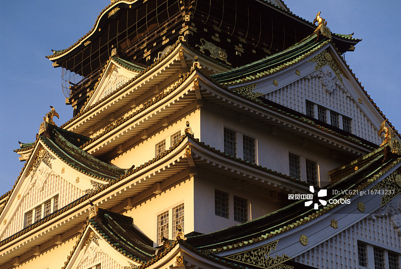 日本大阪城堡图片素材