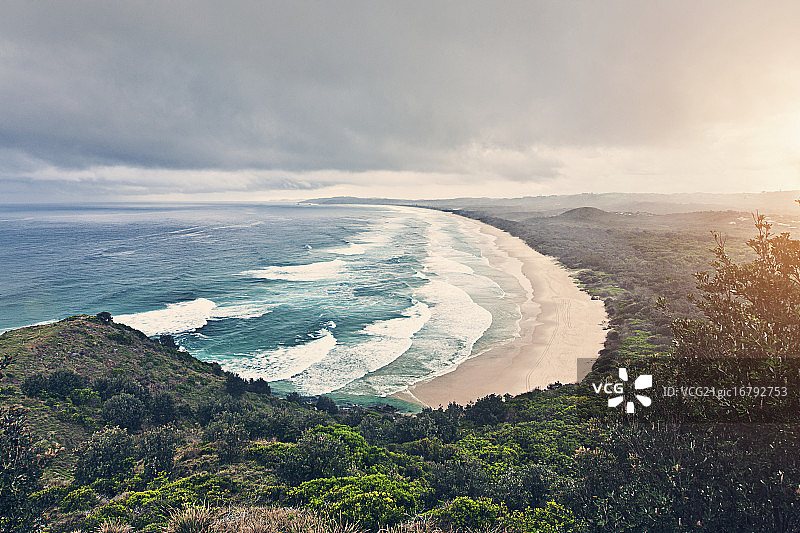 澳大利亚新南威尔士州拜伦湾的塔洛海滩图片素材