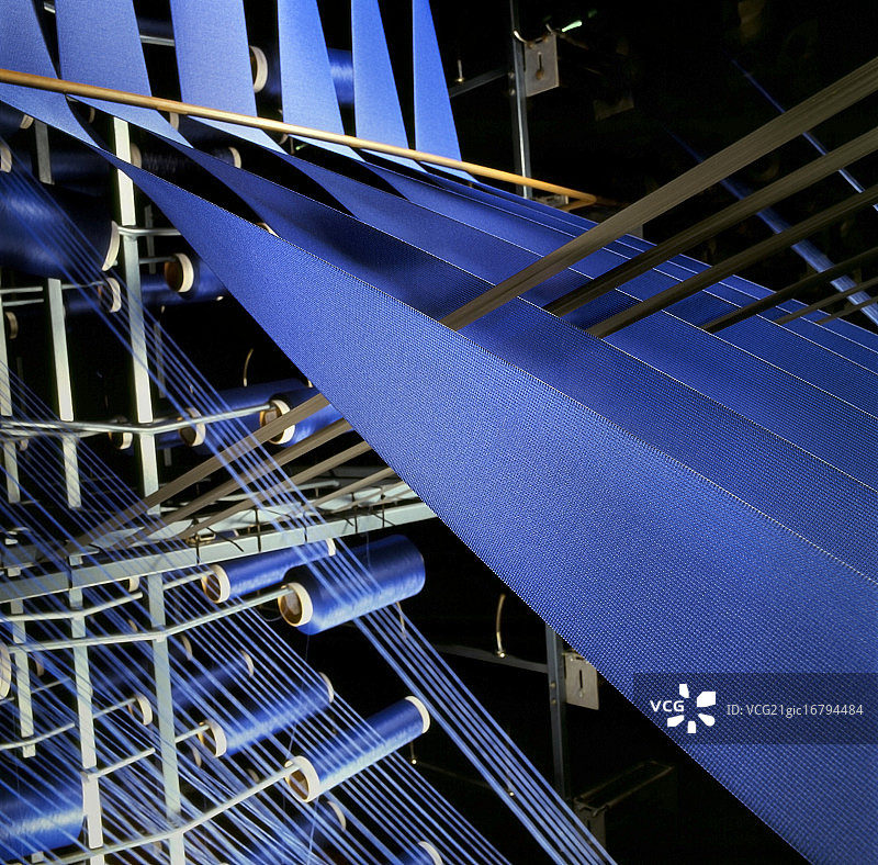 纺织机生产布料图片素材