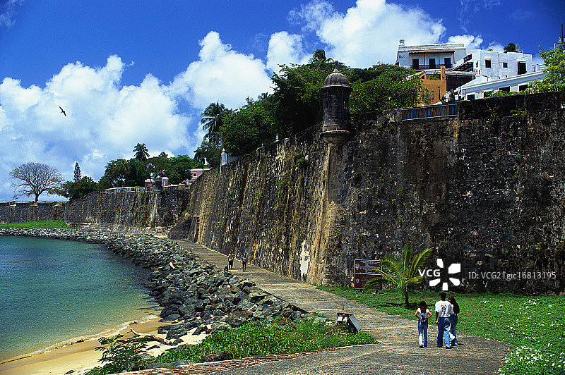 旧圣胡安的城墙图片素材