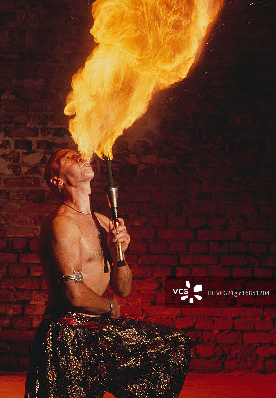 喷火表演图片素材