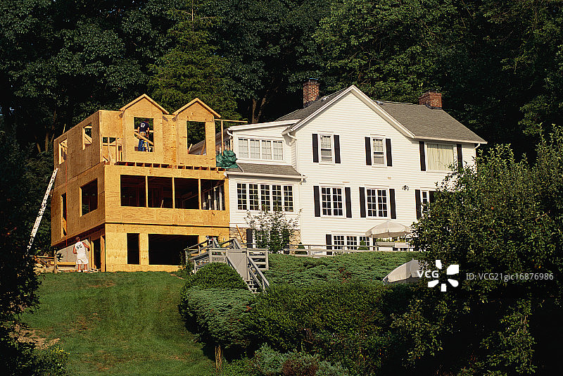 建造房屋扩建部分图片素材