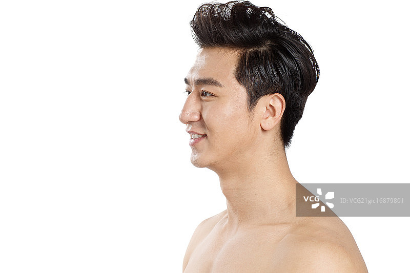 青年男人妆面图片素材