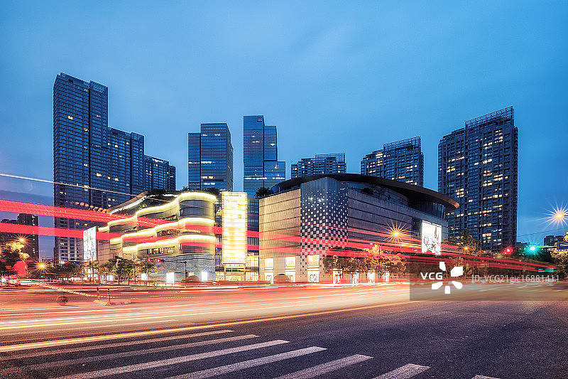 杭州万象城夜景图片素材