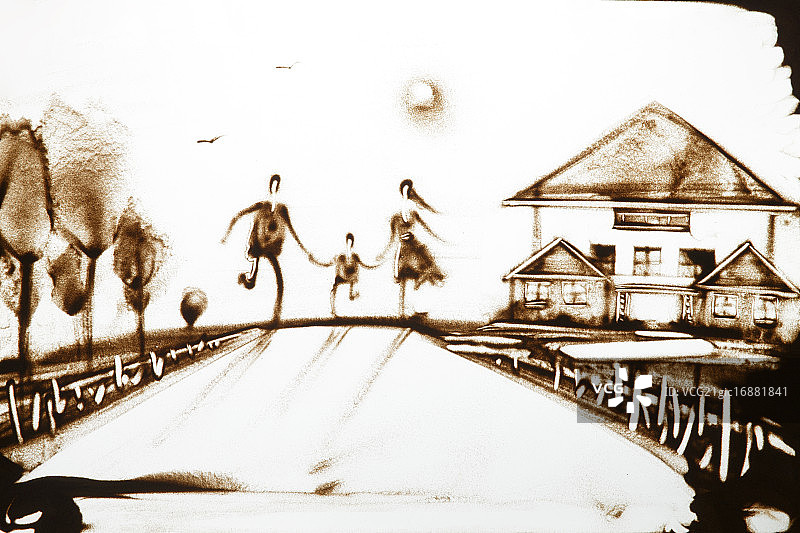 沙画创意图片素材