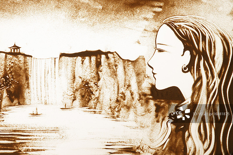 沙画创意图片素材