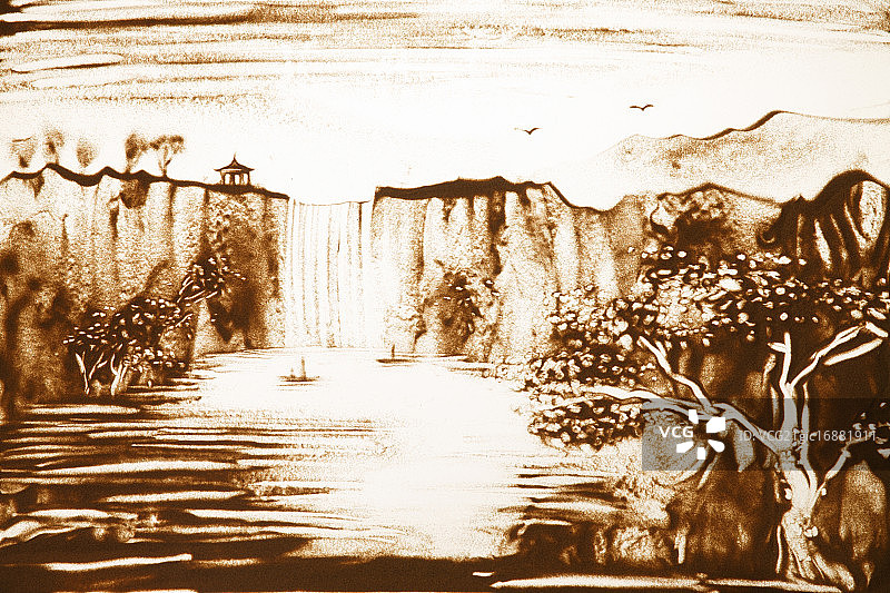 沙画创意图片素材