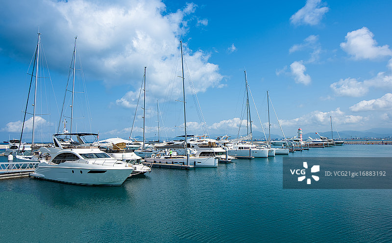 游艇码头图片素材