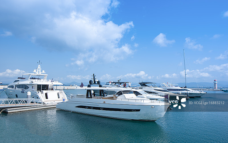 游艇码头图片素材