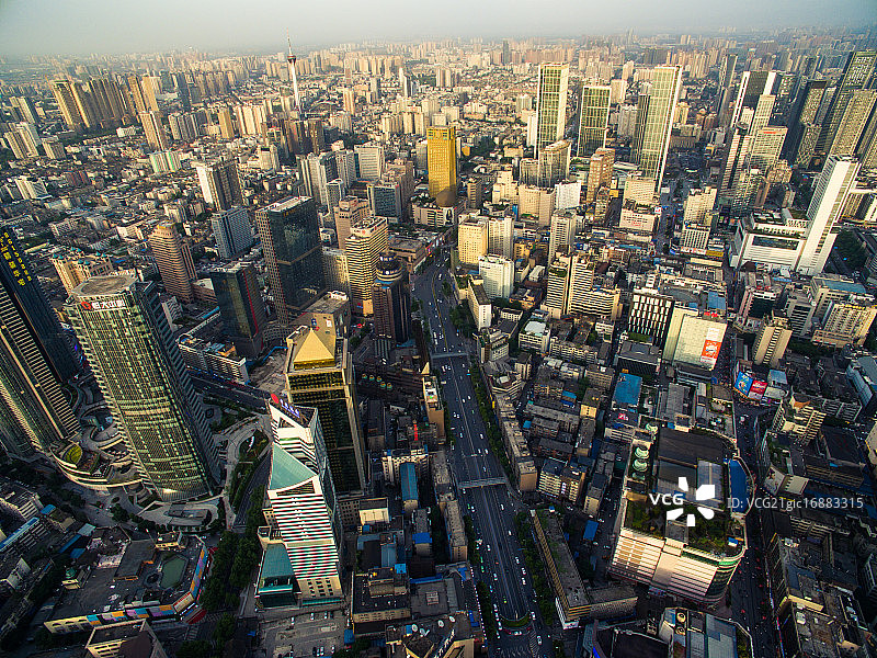 成都市东大街春熙路商业圈图片素材