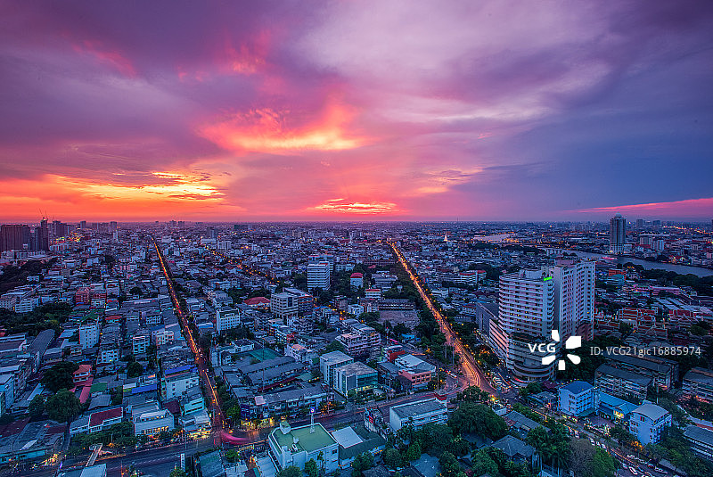 曼谷晚霞图片素材