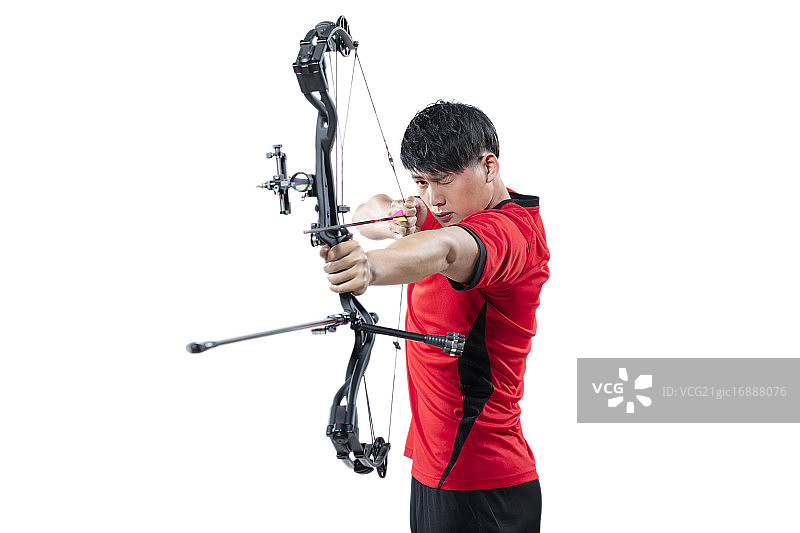 射箭运动员图片素材
