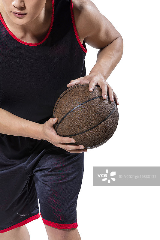 篮球运动员运球图片素材