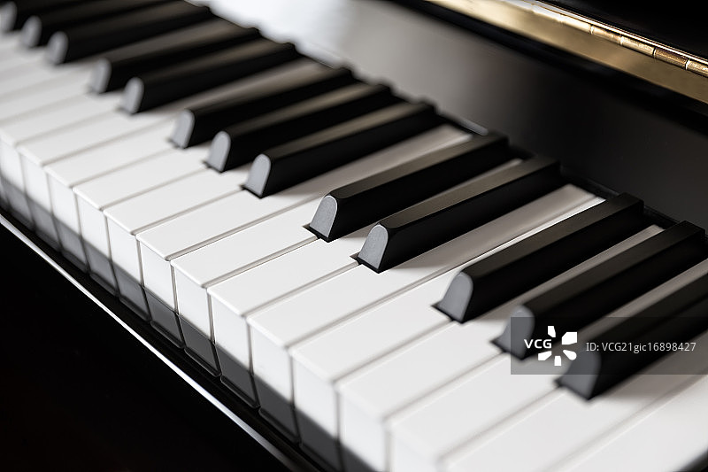 钢琴键盘特写图片素材