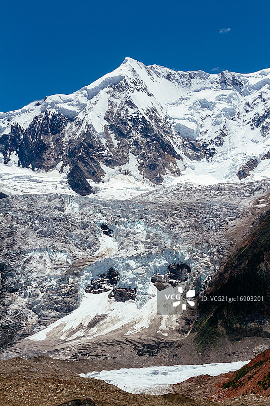 米堆冰川图片素材