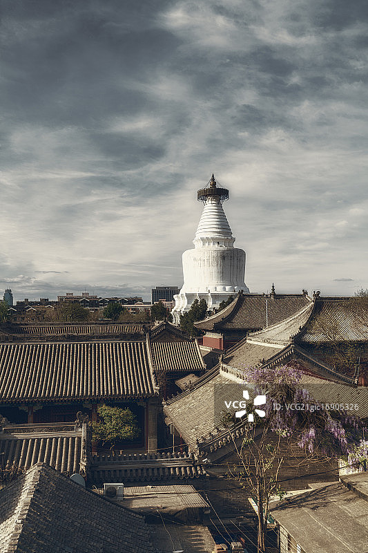 北京白塔图片素材
