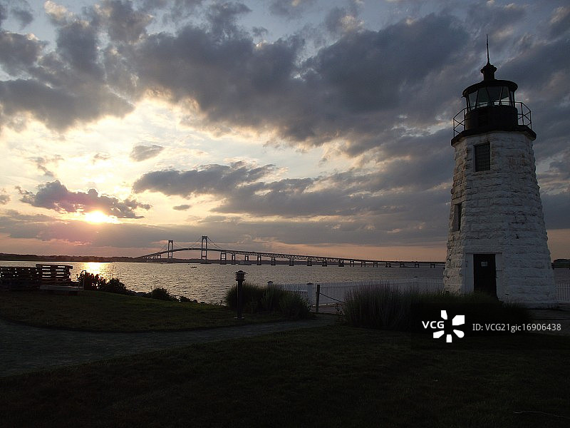 山羊岛灯塔图片素材