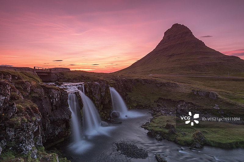 教会山日落图片素材