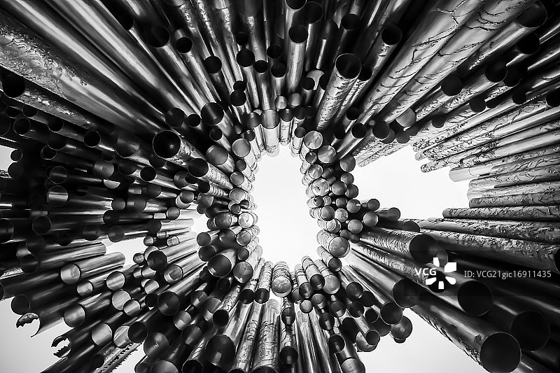 西贝柳斯纪念碑，赫尔辛基图片素材