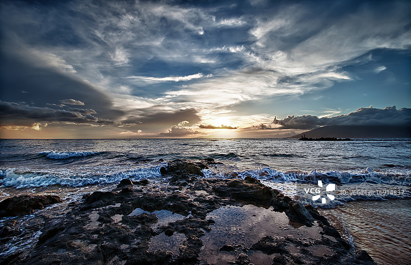 威雷亚日落图片素材