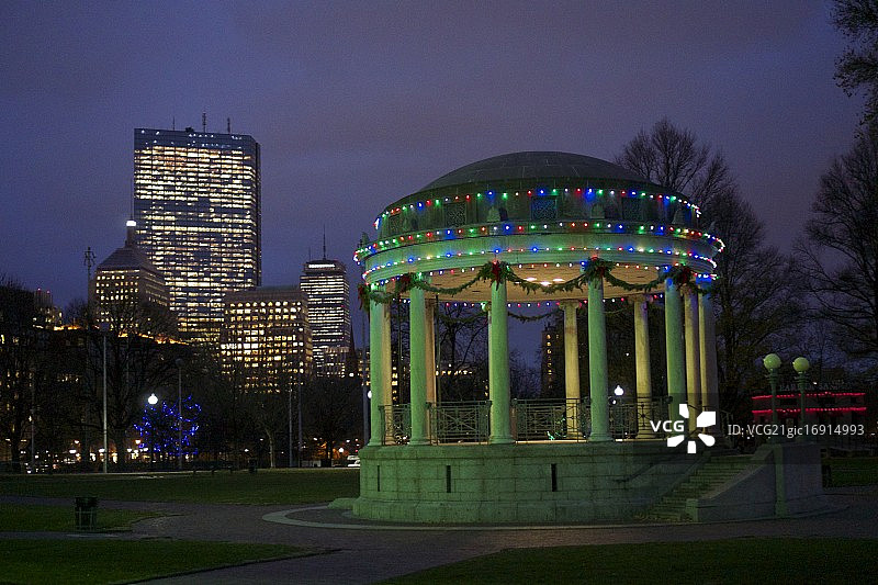 12月的波士顿公园图片素材