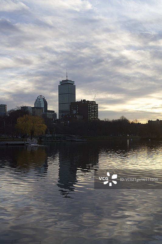 波士顿和查尔斯河图片素材