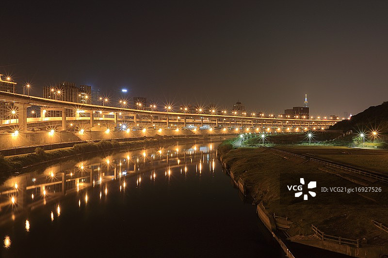 南湖大桥夜景图片素材
