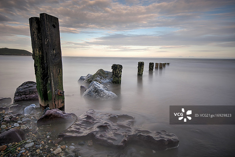 日落时的丁坝图片素材