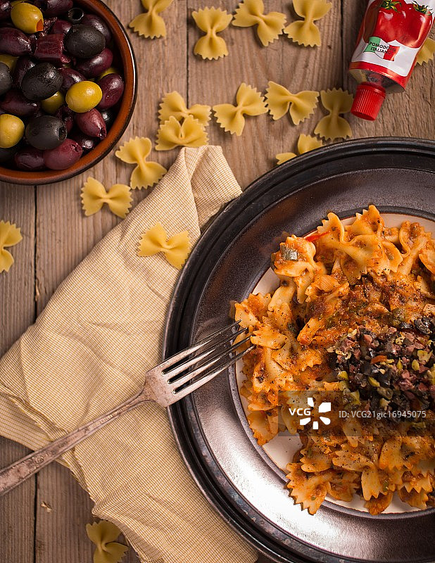 橄榄意大利面图片素材