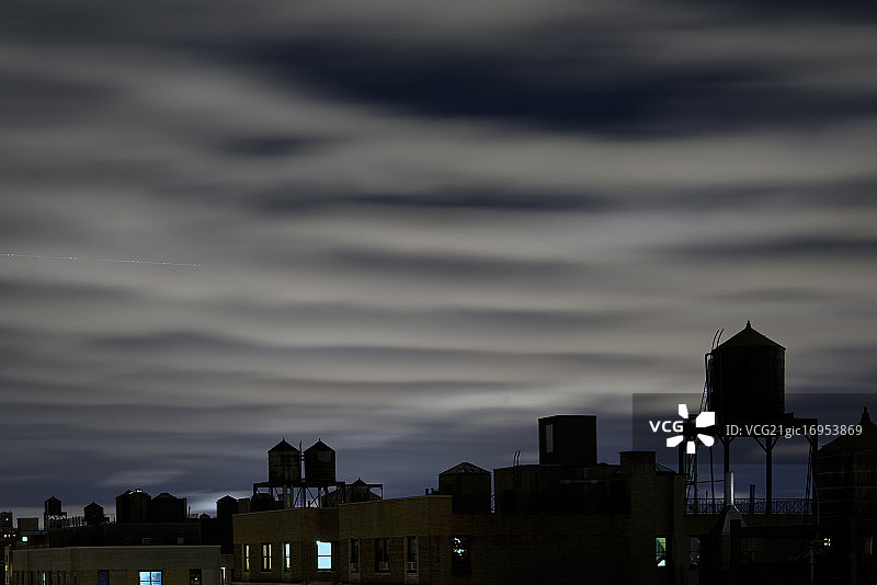 水塔天际线图片素材