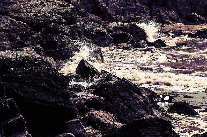 海洋防波堤图片素材