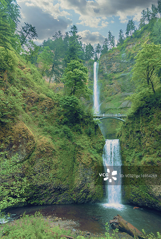 坚实瀑布图片素材