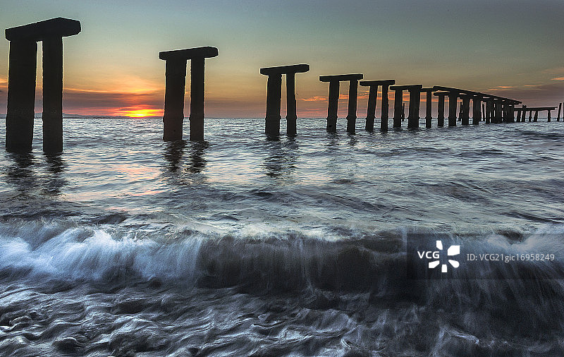 CDO的旧码头图片素材