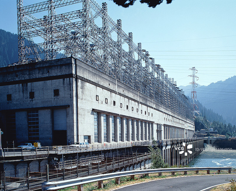 俄勒冈州的博纳维尔水坝图片素材