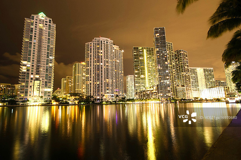迈阿密的夜晚图片素材