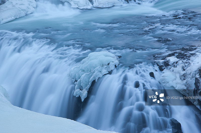 黄金瀑布图片素材