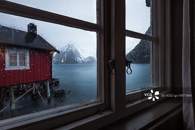 罗弗敦群岛的窗户图片素材