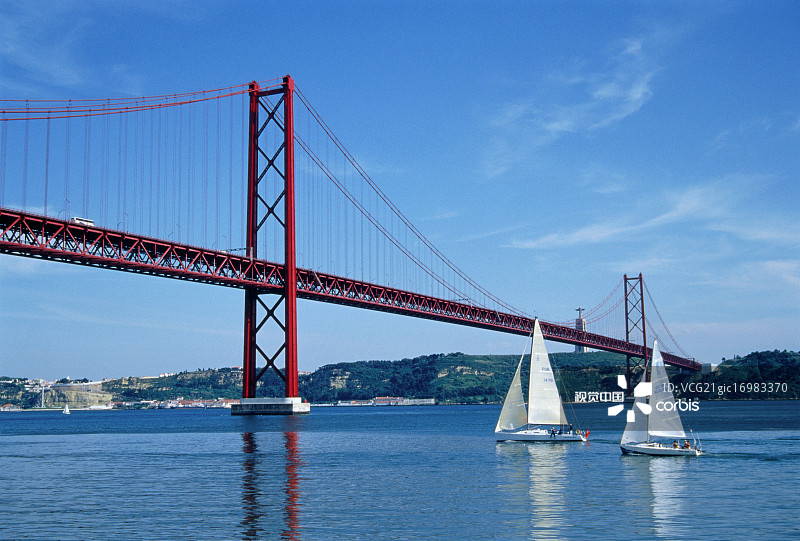葡萄牙里斯本4月25日大桥图片素材