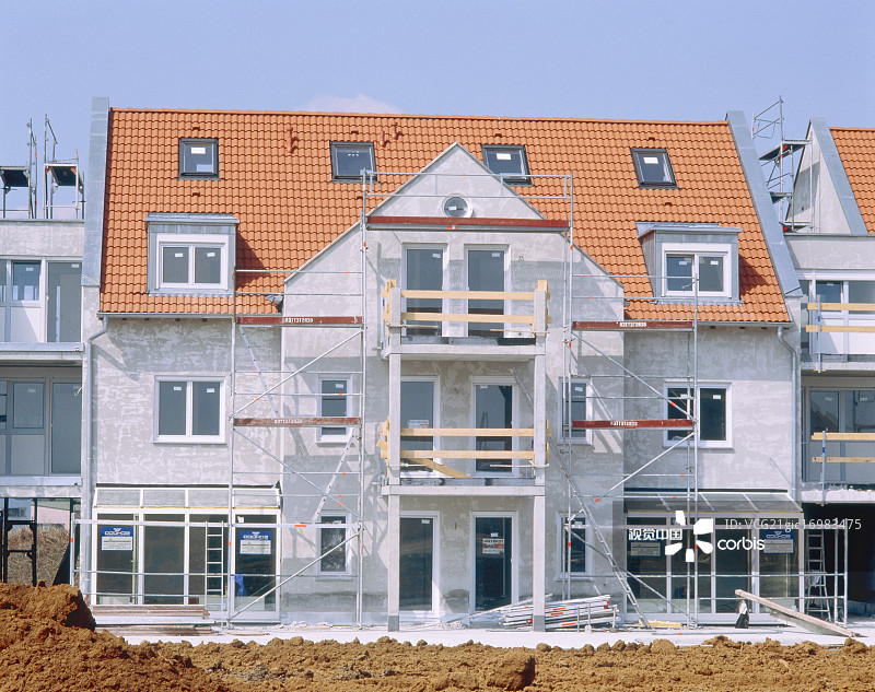 多户住宅，外壳结构图片素材
