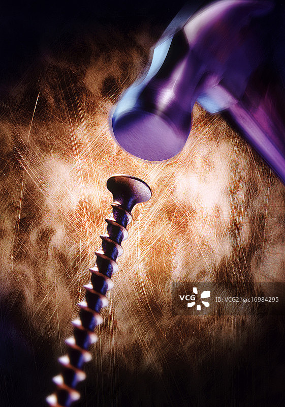 锤击螺丝图片素材