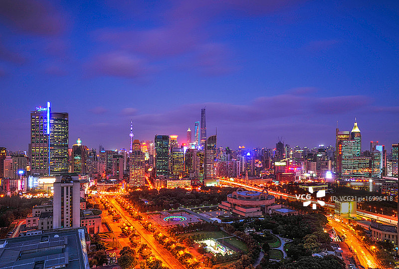 上海城市夜景2图片素材