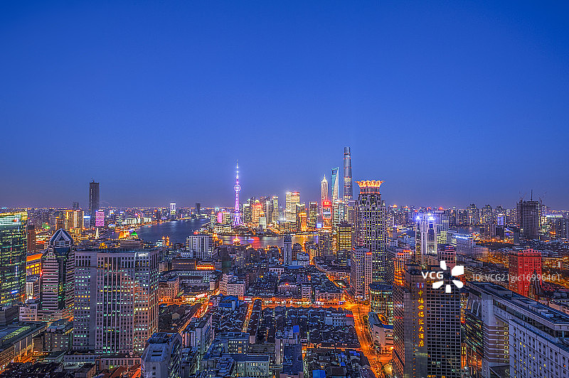 上海城市夜景1图片素材