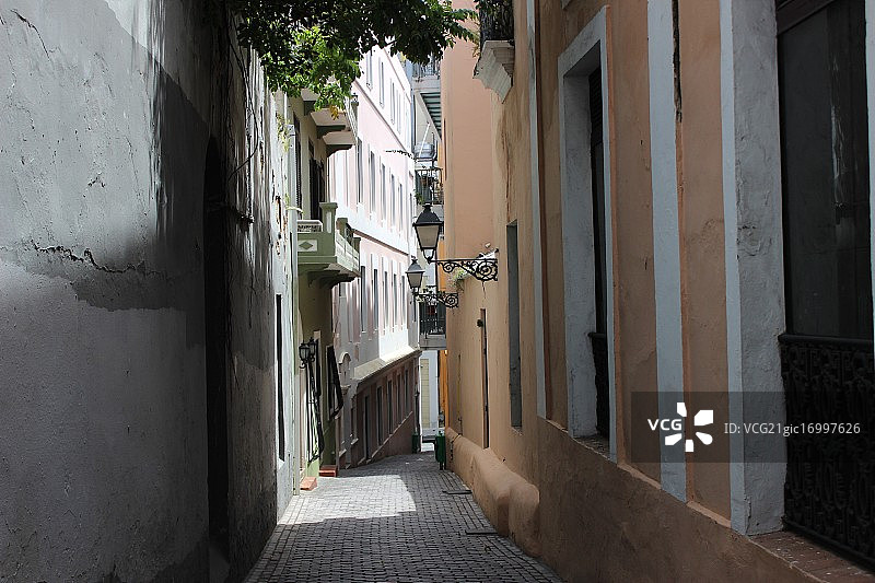 旧圣胡安，波多黎各图片素材