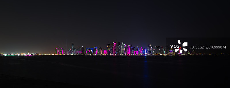 多哈的天际线图片素材